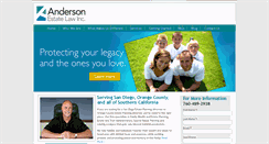 Desktop Screenshot of andersonestatelaw.com